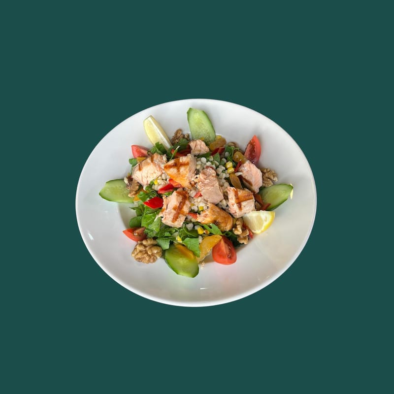 Tahıllı Somon Salata