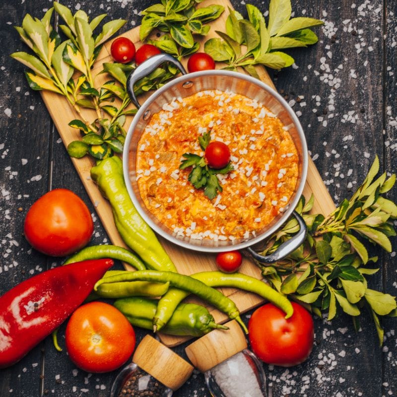 Kaşarlı Menemen