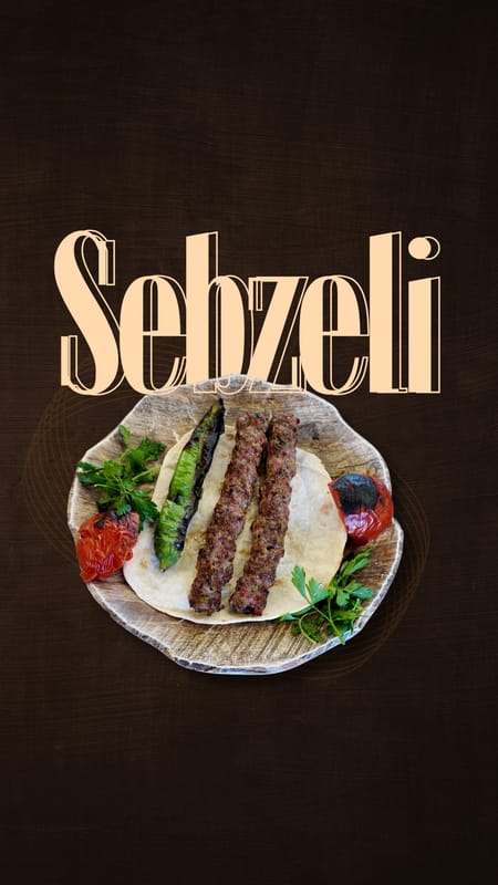 Sebzeli Kebap (Fıstıklı Kebap) 180 Gr.