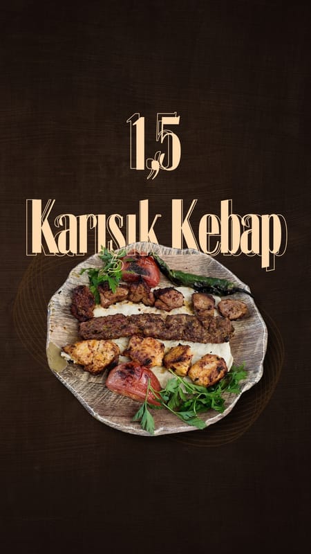 Karışık Kebap 1,5 Porsiyon